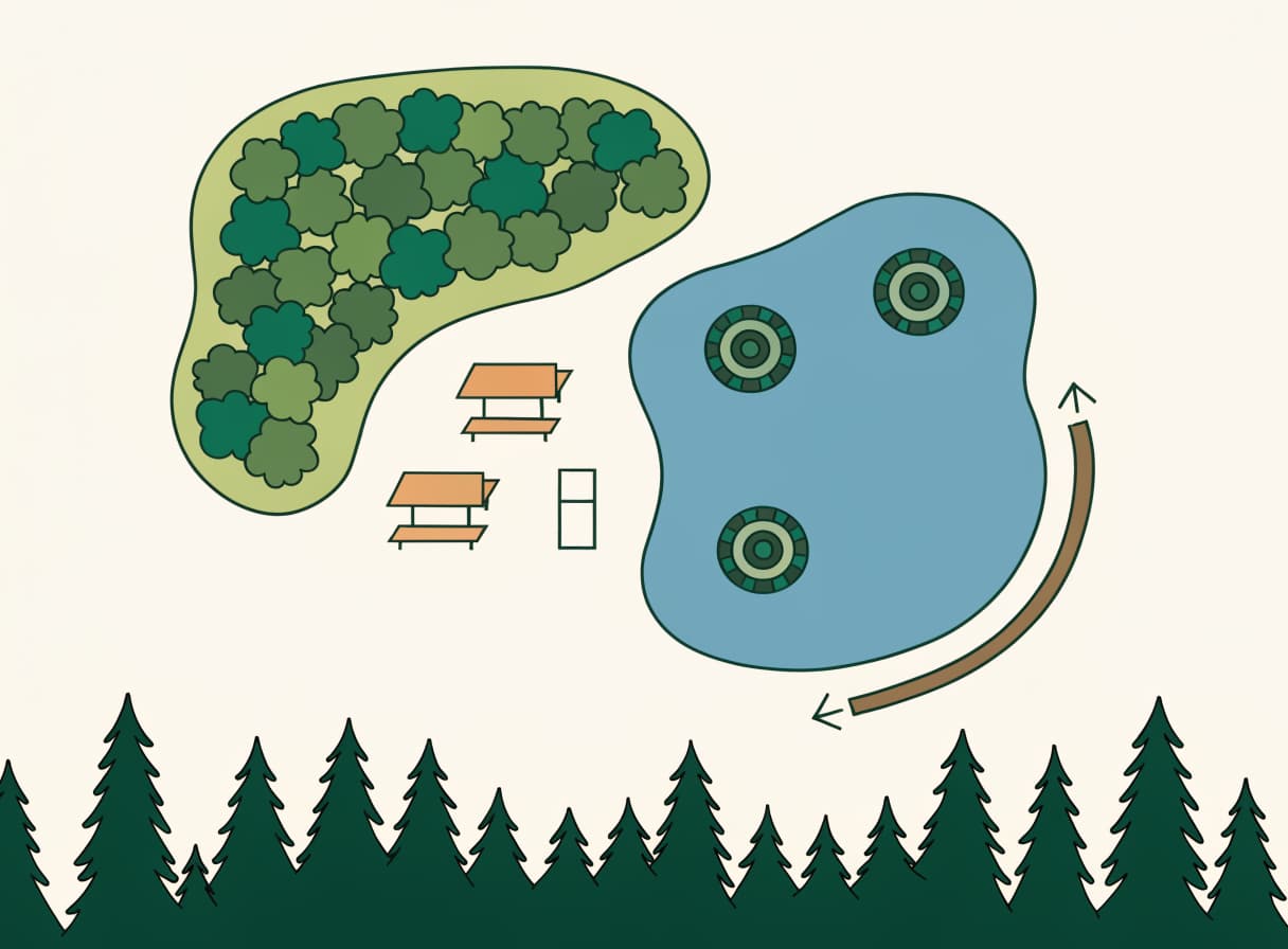 Camping scenery for Group camping